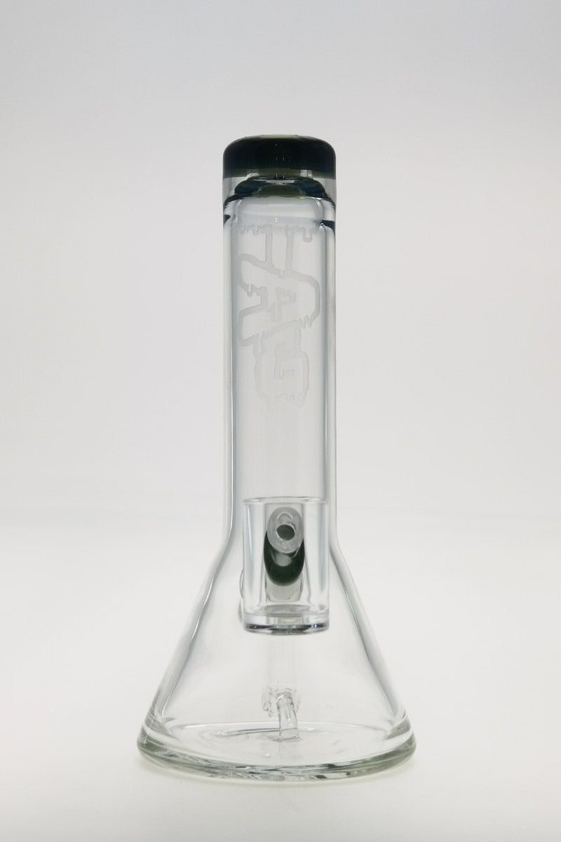 Thick Ass Glass 7" Quartz Beaker Dab Rig with Showerhead Downstem, 10mm Female Joint