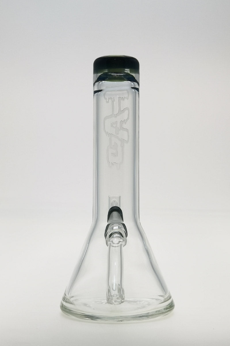 Thick Ass Glass 7" Quartz Beaker Dab Rig with Showerhead Downstem, Front View
