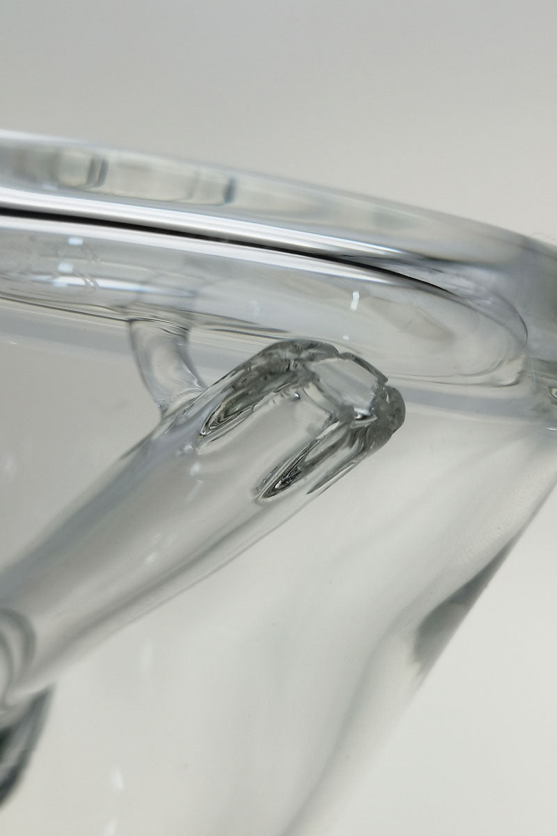 Close-up of TAG 7" Beaker Dab Rig with Fixed Showerhead Downstem by Thick Ass Glass