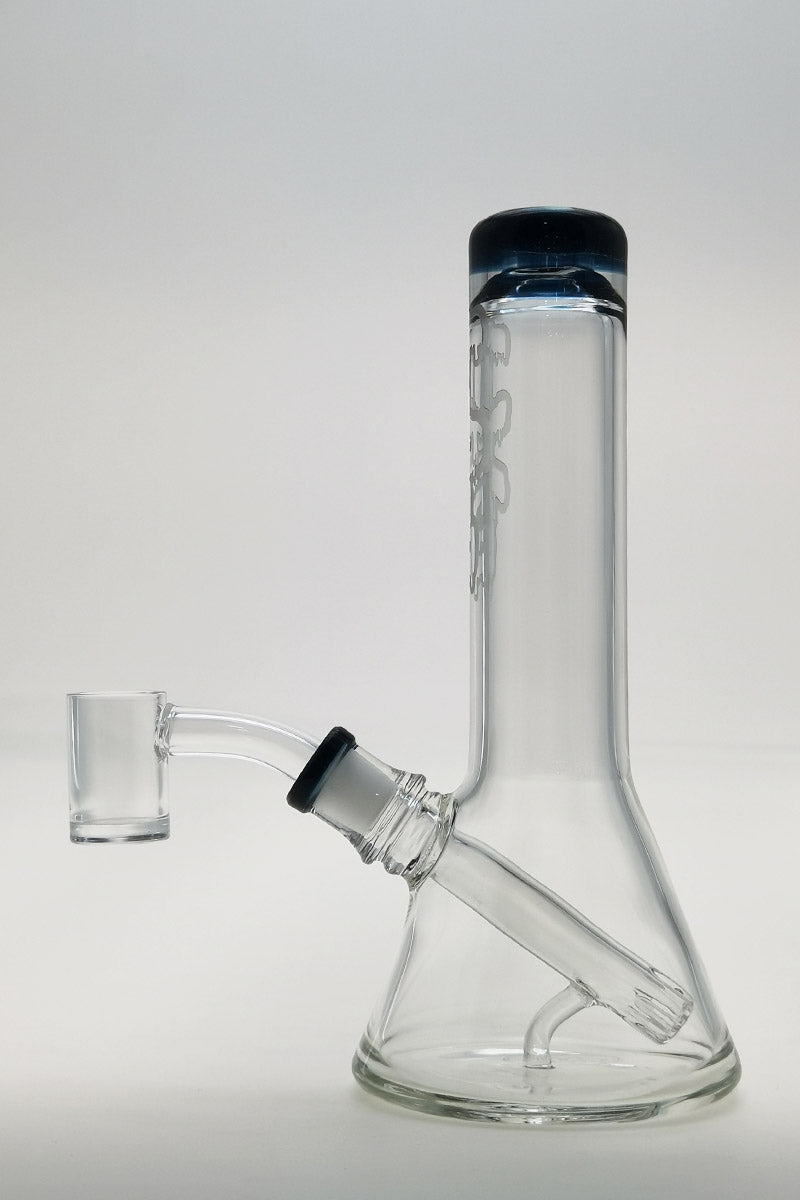 TAG 7" Beaker Dab Rig with Fixed Showerhead Downstem, 10MM Female Joint, Front View