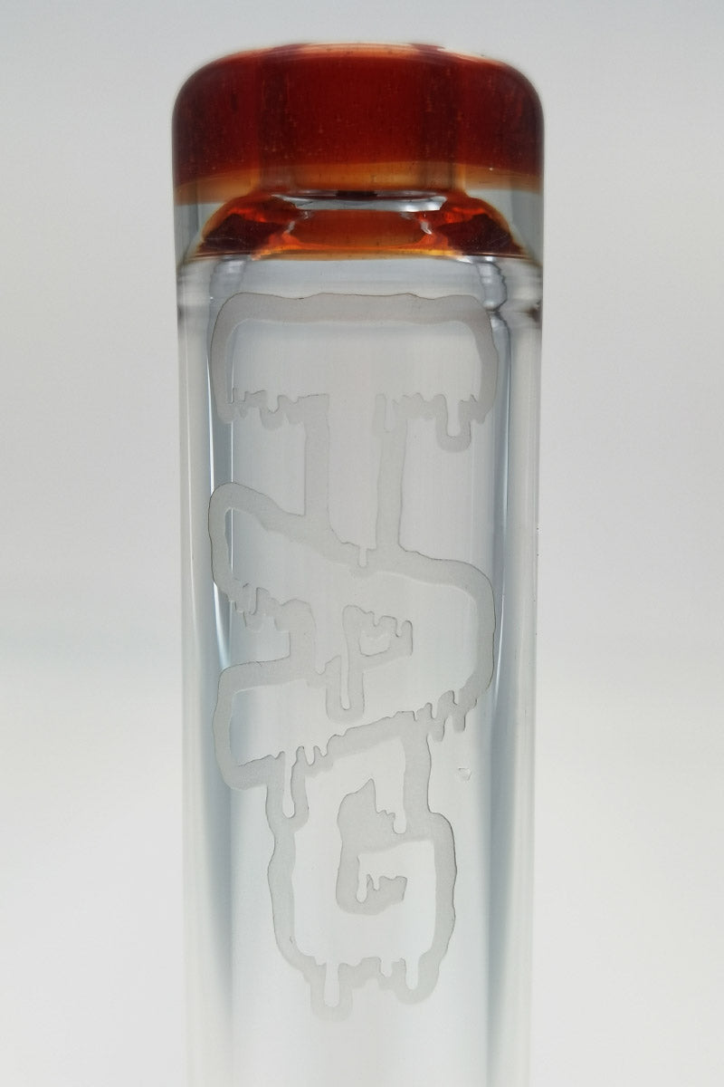 TAG 7" Beaker with Fixed Showerhead Downstem, 32x4MM, 10MM Female Joint, Front View