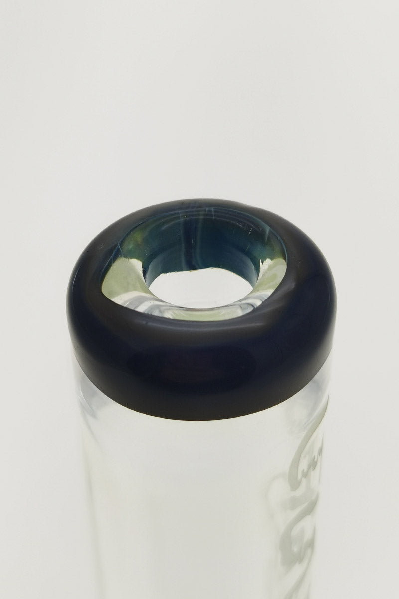 Close-up of TAG 7" Beaker's mouthpiece with Fixed Showerhead Downstem, 10MM Female joint