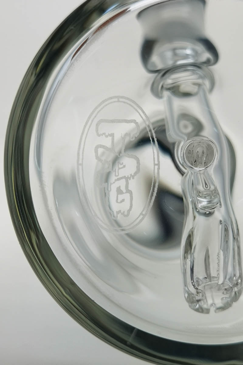 TAG 7" Beaker Dab Rig with Fixed Showerhead Downstem, 10MM Female Joint, Clear Glass