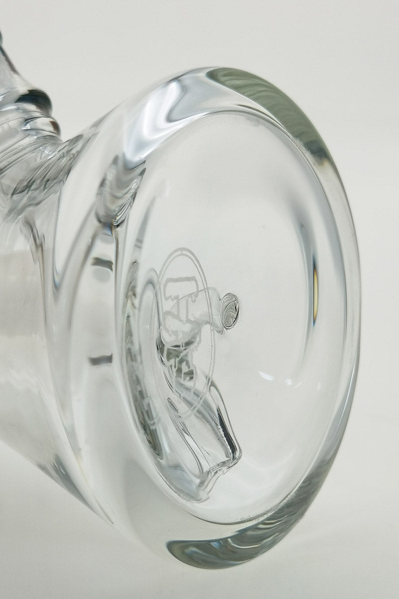 Close-up of TAG 7" Beaker Base with 10MM Female Fixed Showerhead Downstem