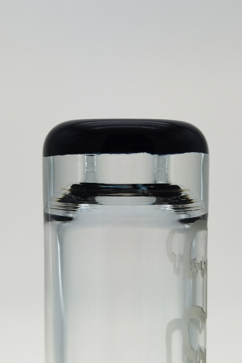 Close-up of TAG 7" Beaker's top with Fixed Showerhead Downstem, 10MM Female Joint