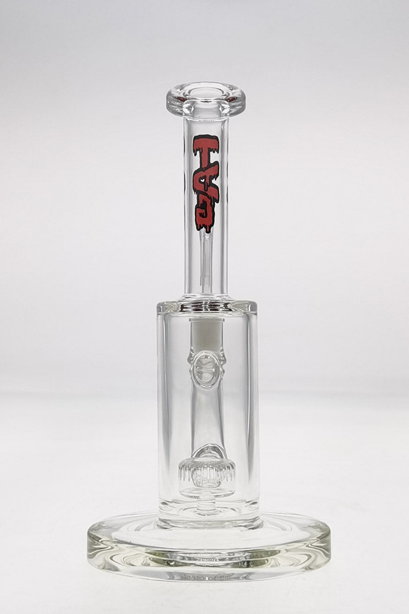 Thick Ass Glass - 7" Puck Diffuser Dab Rig with Bent Neck & Fixed Showerhead (14MM Female)