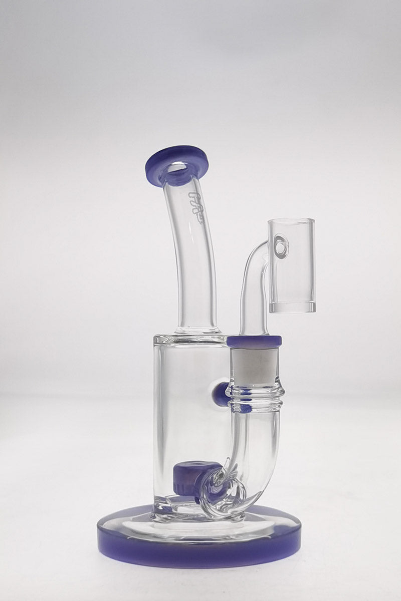 Thick Ass Glass 7" Quartz Bent Neck Rig with Showerhead Diffuser and 14mm Female Joint