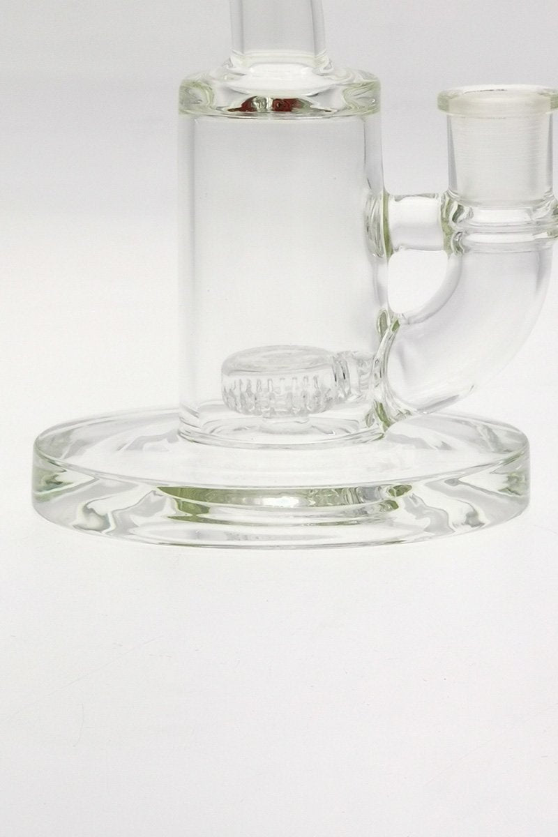 TAG 7" Bent Neck Dab Rig with Fixed Showerhead Puck Diffuser, 14MM Female Joint, Close-up