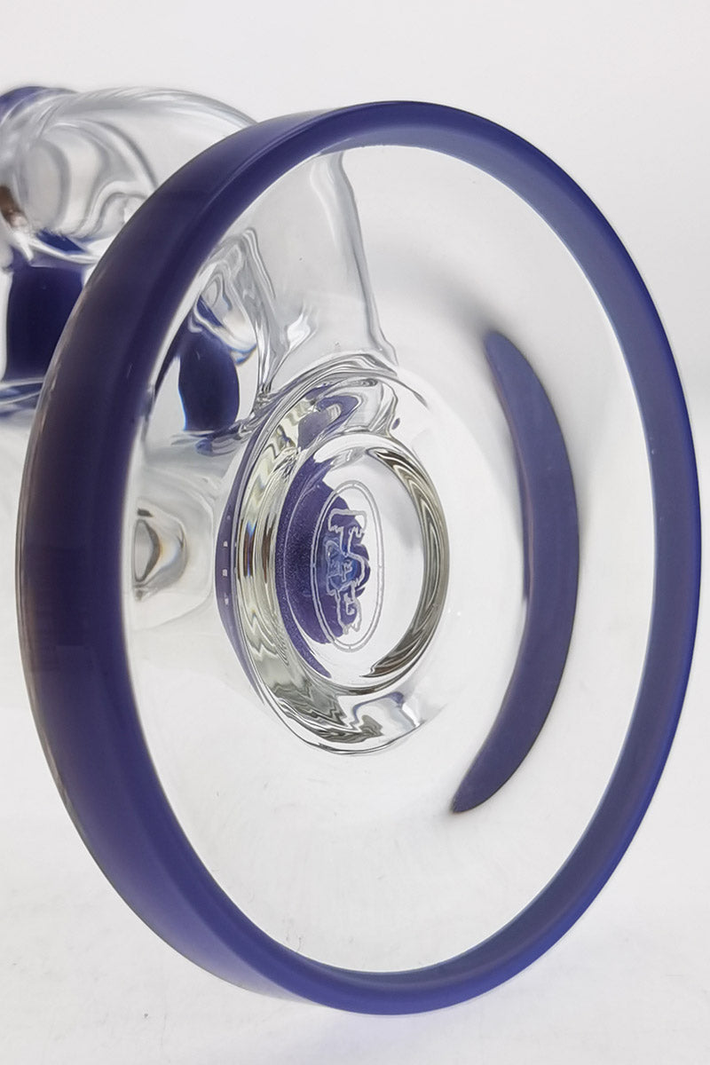 TAG 7" Bent Neck Dab Rig with Fixed Showerhead Puck Diffuser, 14MM Female Joint, Close-Up