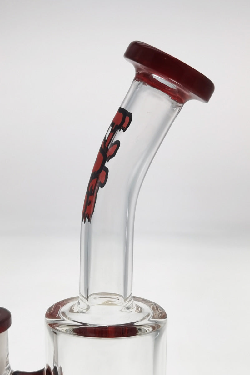 Thick Ass Glass 7" Quartz Bent Neck Rig with Showerhead Diffuser, Clear View