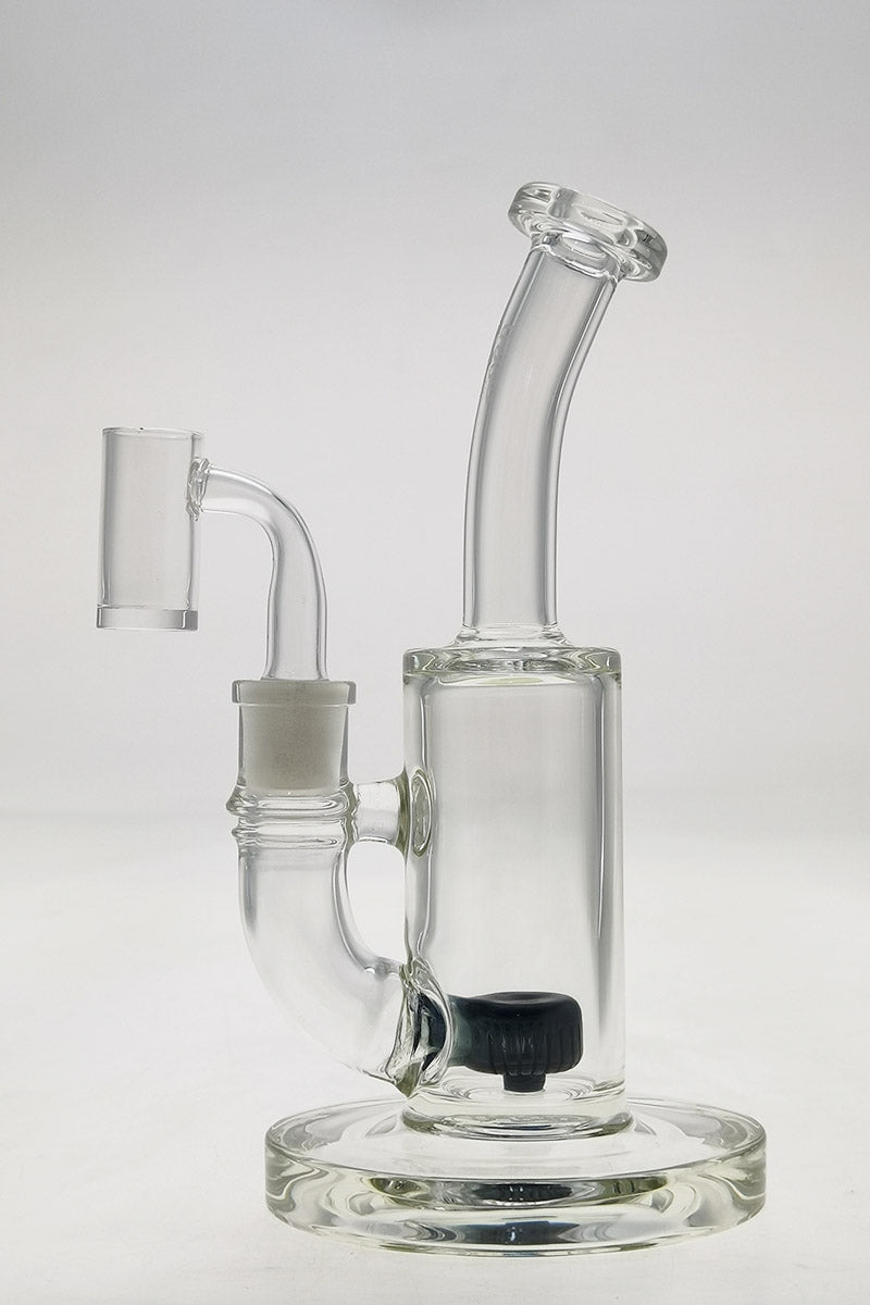 Thick Ass Glass 7" Quartz Bent Neck Dab Rig with Showerhead Diffuser, 14mm Female Joint