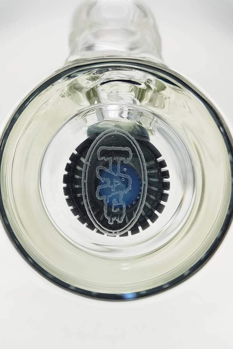 Thick Ass Glass 7" Quartz Bent Neck Rig with Showerhead Diffuser, Top View