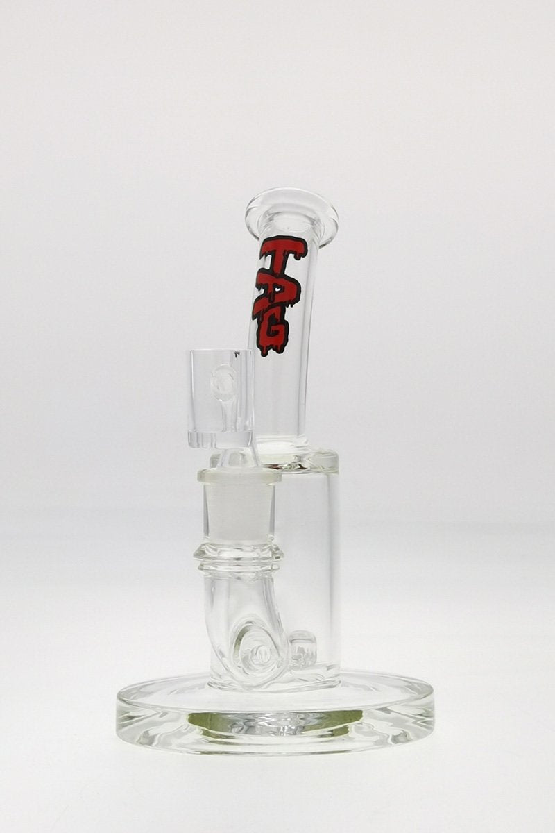 TAG 7" Bent Neck Dab Rig with Fixed Showerhead Puck Diffuser, 14MM Female Joint