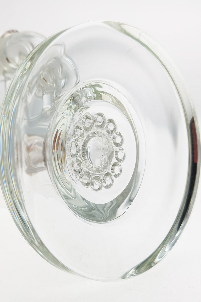 TAG 7.5" Bent Neck Bong with 12-Arm Tree Diffuser, 60x5MM, Top View