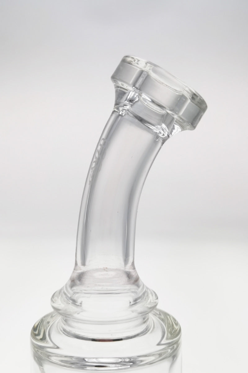 Thick Ass Glass 7.5" Bent Neck Dab Rig with Fritted Disc Percolator, 50x5MM, Side View