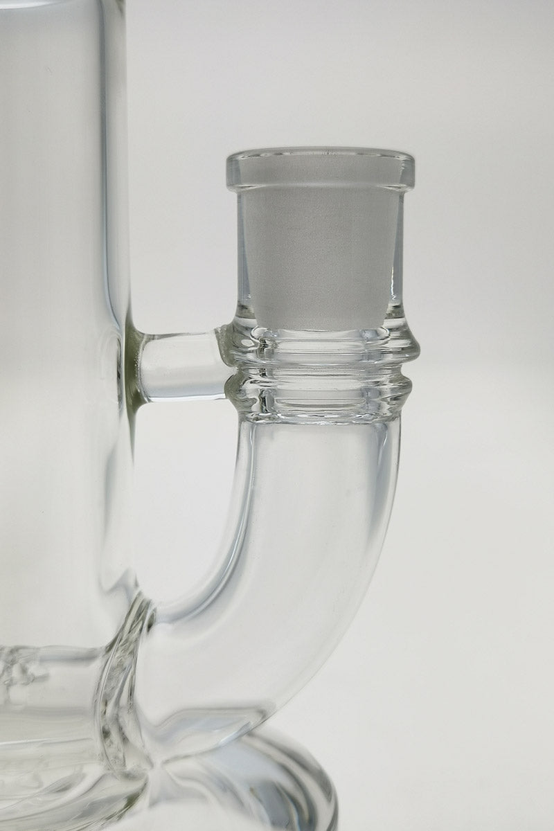 Close-up of TAG 8" Bent Neck Bong with 14MM Female Joint and Inline Diffuser