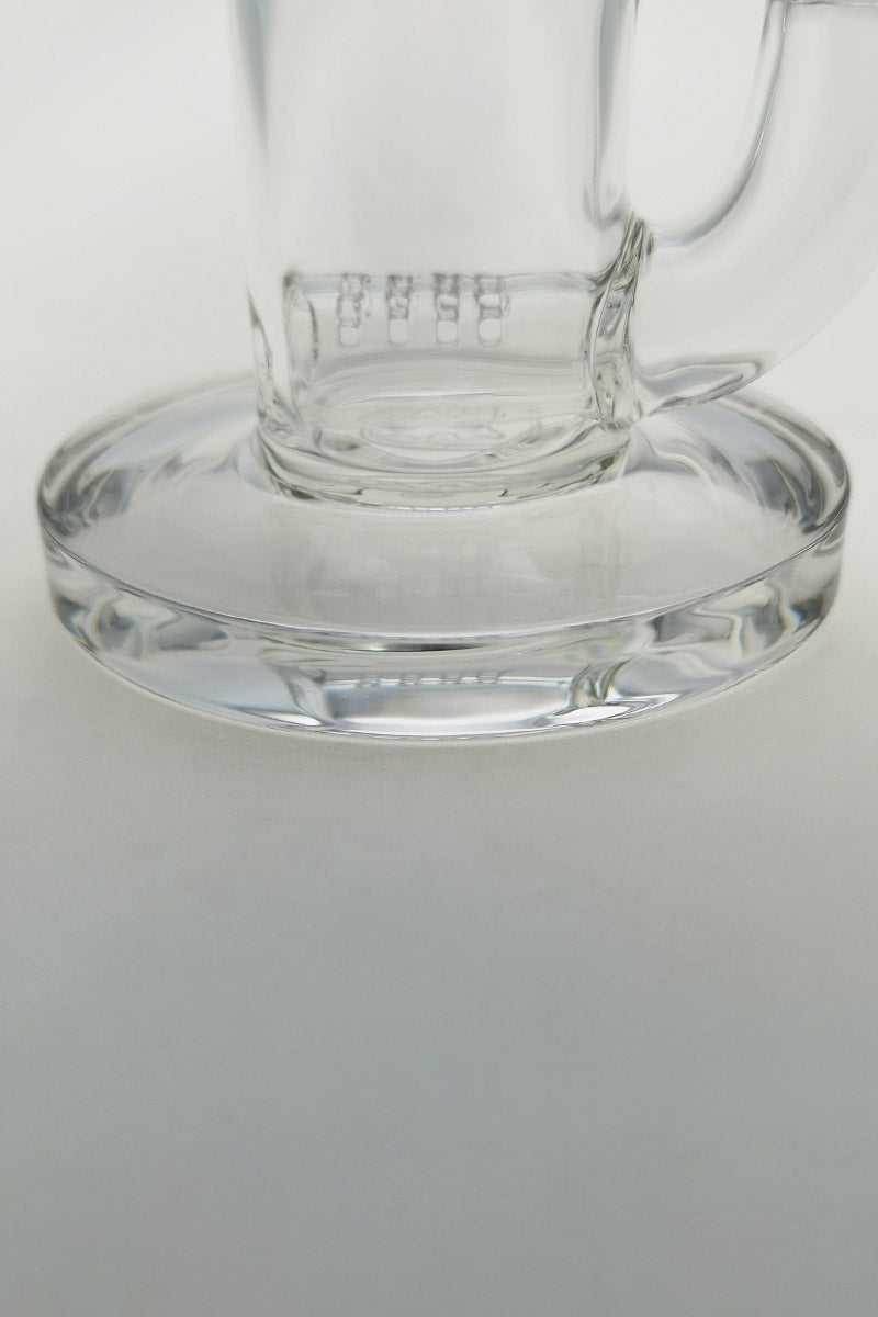 TAG 8" Bent Neck Bong with Inline Diffuser, 14MM Female Joint, 4MM Thickness, Close-up