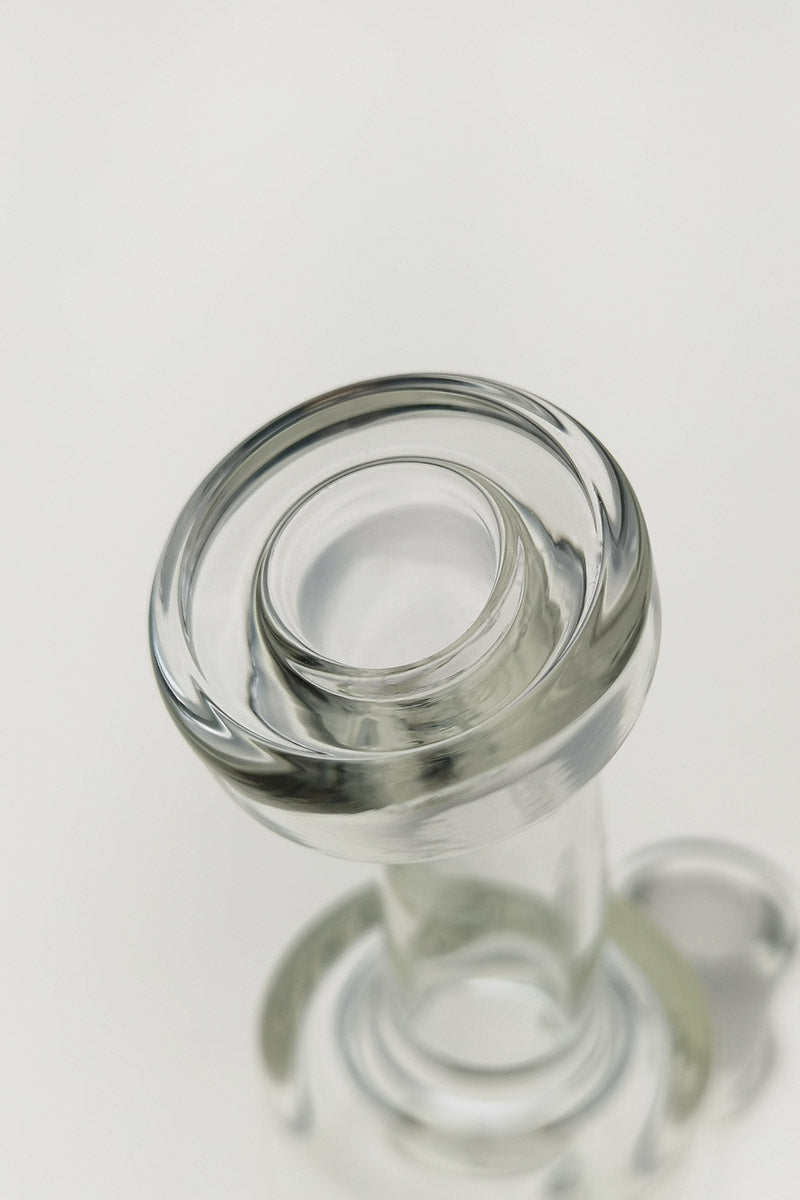 TAG 8" Bent Neck Bong with Inline Diffuser, 14MM Female Joint, Close-Up Side View