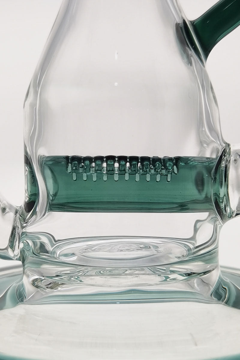 TAG 8" Recycler Dab Rig with Inline Diffuser, 50x5MM, 14MM Female Joint, Close-Up