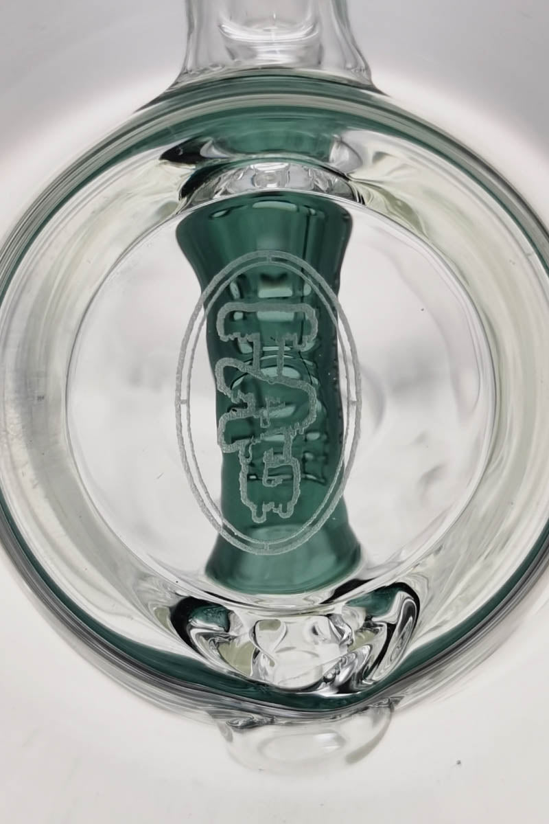 TAG 8" Recycler Dab Rig with Inline Diffuser, 50x5MM, 14MM Female Joint - Close-up