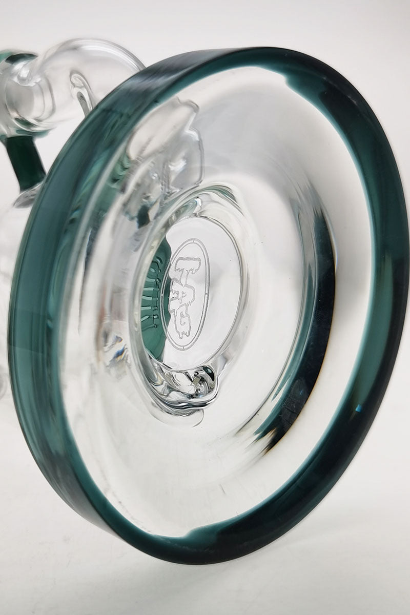 TAG 8" Recycler Dab Rig with Inline Diffuser, Thick Glass, 14MM Female Joint - Close-Up