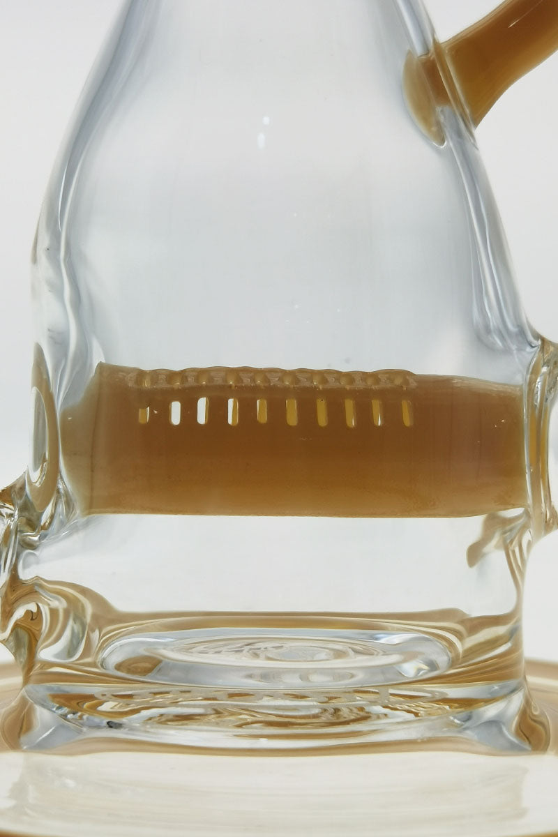 Thick Ass Glass 8" Recycler Dab Rig close-up, showcasing 50x5MM Inline Diffuser and sturdy base