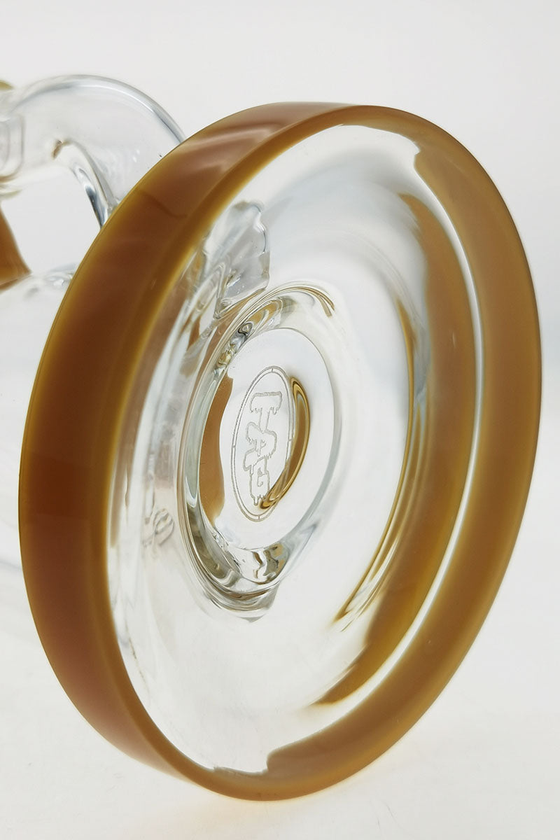 TAG 8" Recycler Dab Rig with Inline Diffuser, 50x5MM, 14MM Female, Top View