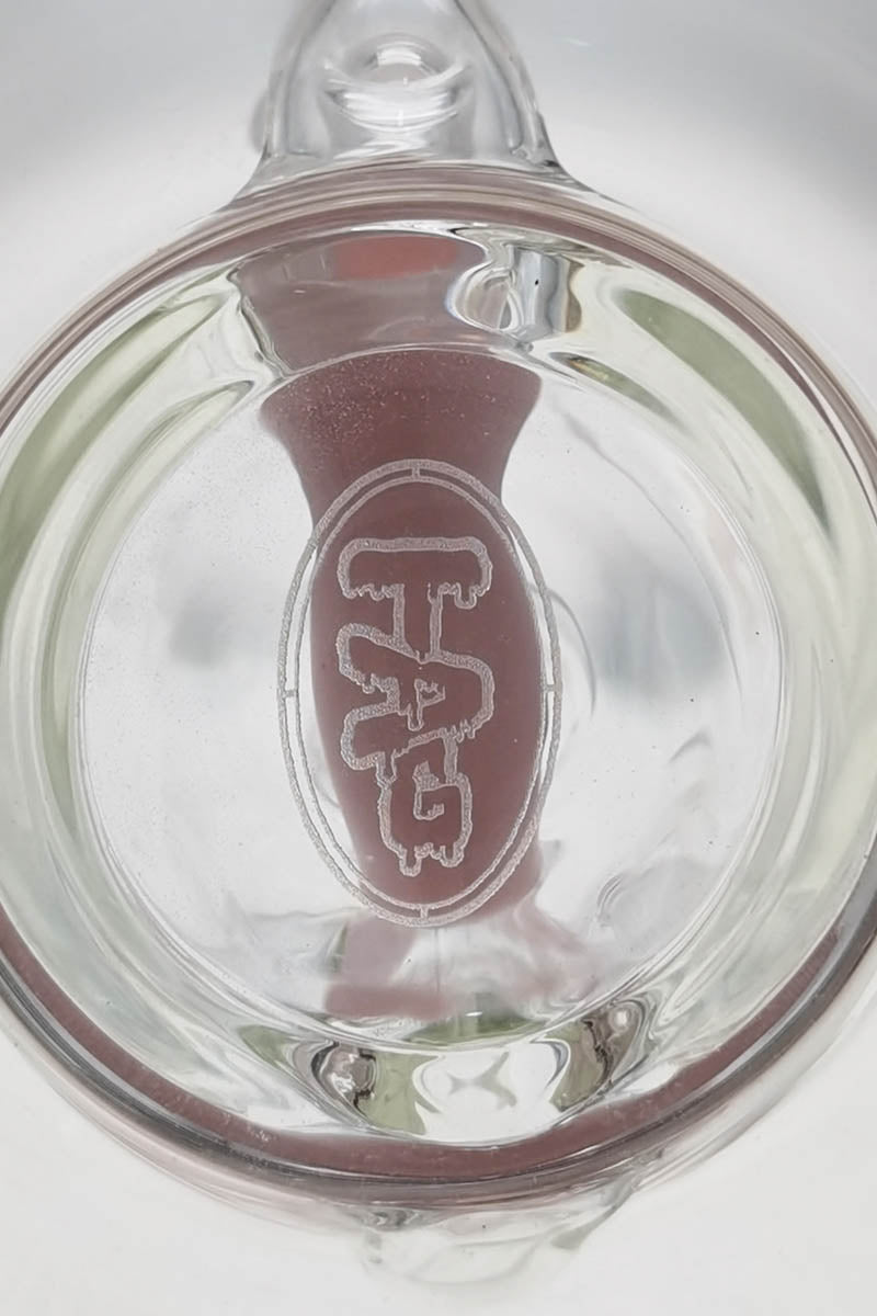 TAG 8" Recycler Dab Rig with Multiplying Inline Diffuser, 50x5MM, Top View