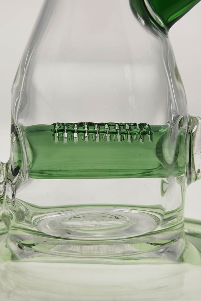 Close-up of TAG 8" Recycler with Inline Diffuser, 50x5MM, 14MM Female Joint