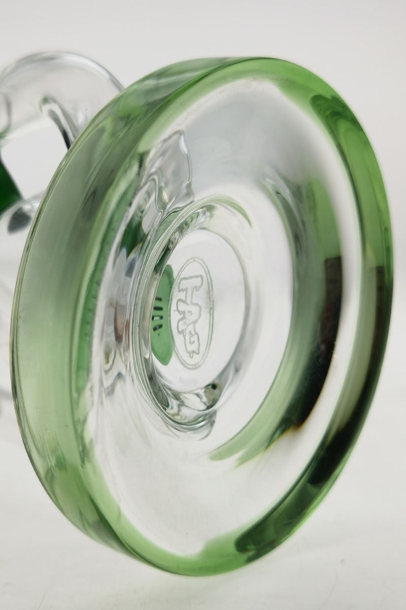TAG 8" Recycler Dab Rig with Inline Diffuser, Bottom View Showing Thickness