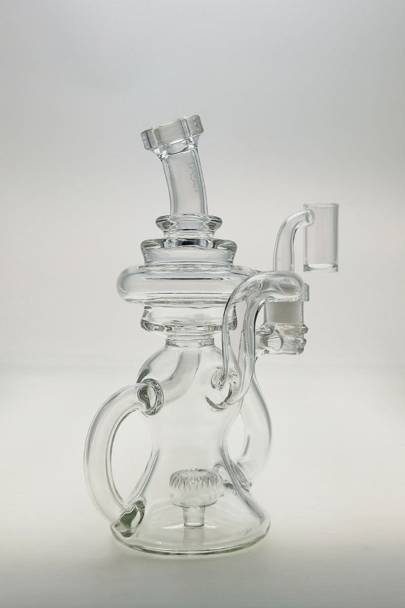 Thick Ass Glass 8" Curved Stem Dab Rig Featuring High-Performance Puck Diffuser