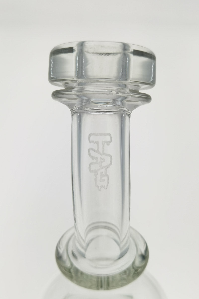 TAG 8" Super Slit Faberge Egg Bong Downstem, 14MM Female Joint, Front View