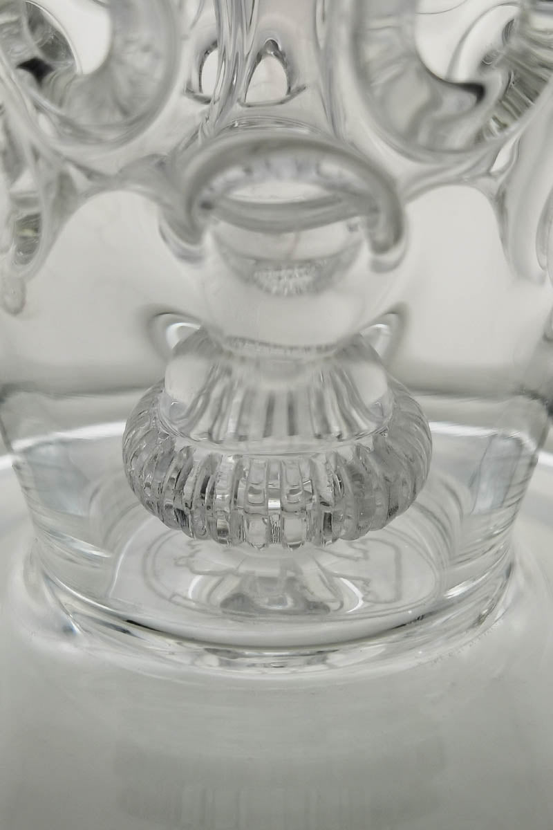 Close-up of TAG 8" Super Slit Faberge Egg Bong with 14MM Female joint by Thick Ass Glass