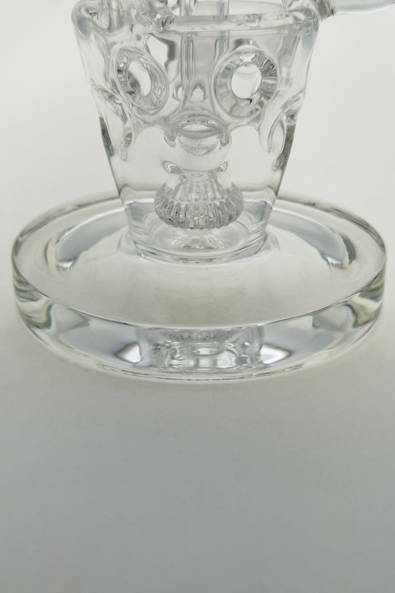 TAG 8" Super Slit Faberge Egg Bong, 14MM Female Joint, Close-Up Bottom View