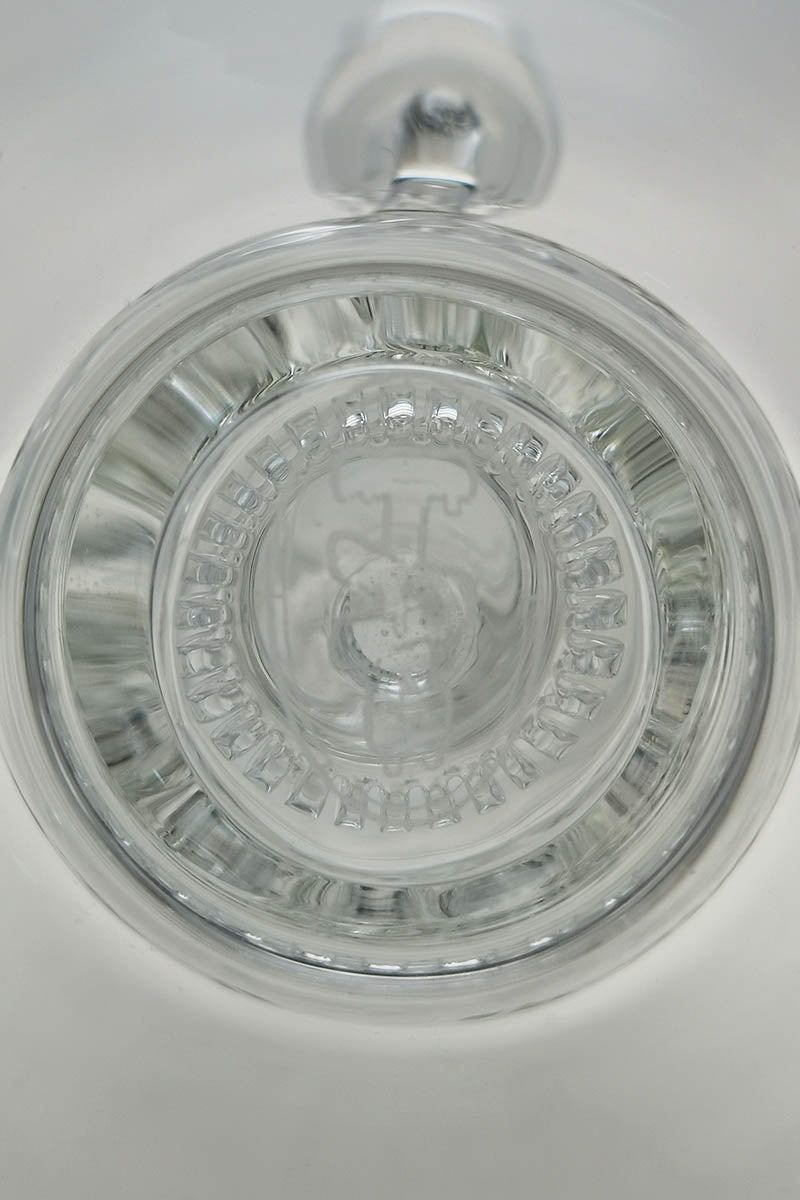 TAG 8" Super Slit Faberge Egg Bong Top View with 14MM Female Joint