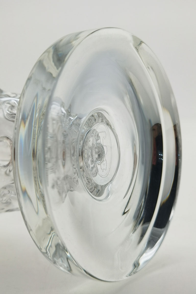 TAG 8" Super Slit Faberge Egg Bong Base Close-Up, 14MM Female Joint - Thick Ass Glass