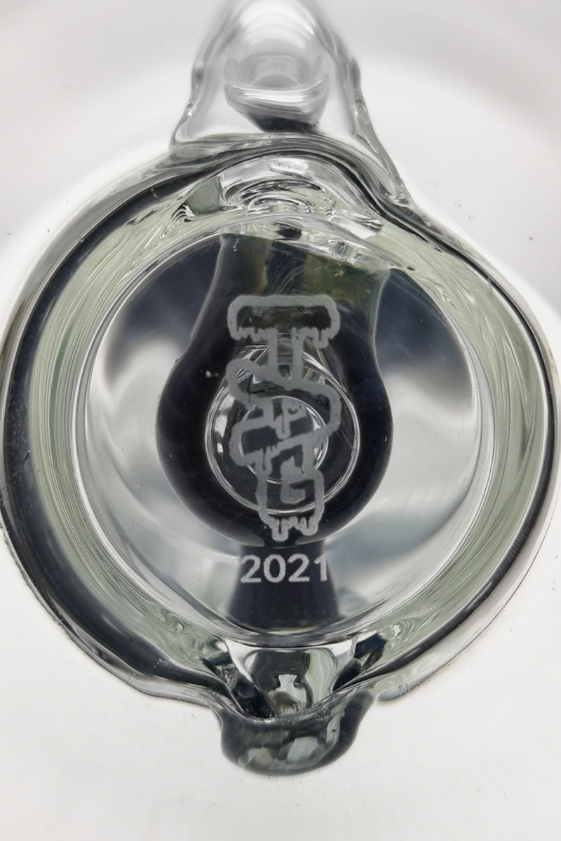 TAG 8" Klein Incycler Dab Rig with Super Slit Puck Design, 14MM Female Joint - Top View