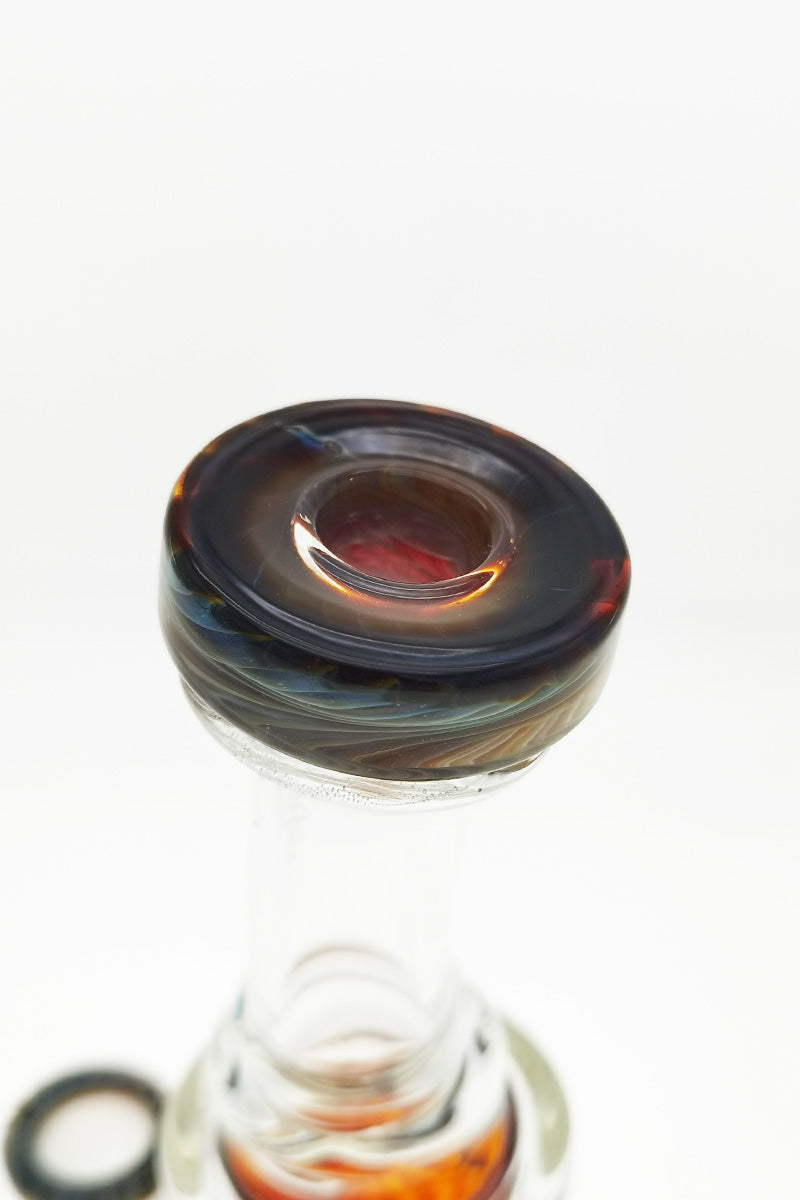 TAG 8" Klein Incycler Dab Rig with Super Slit Puck, 14MM Female Joint, Close-Up Top View