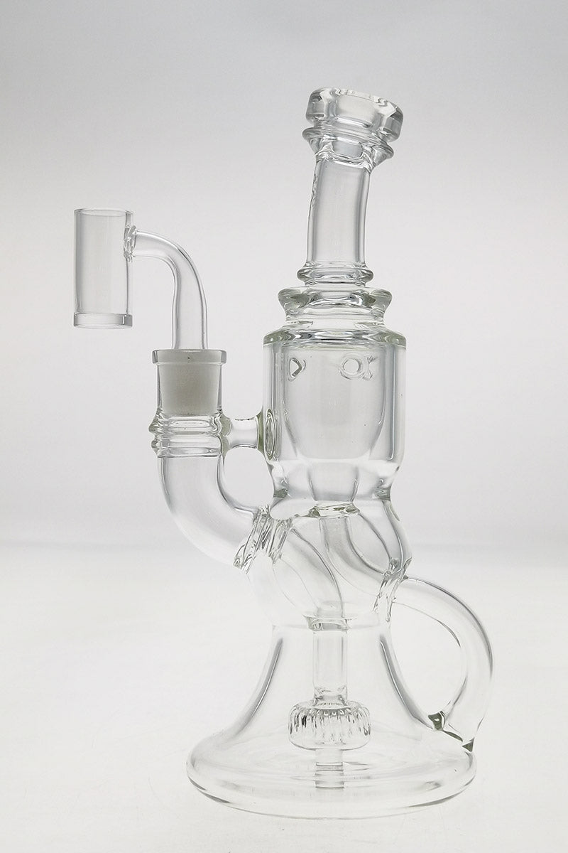 TAG 8.5" Ball Klein Incycler with Bellow Base, 14MM Female Joint, Front View