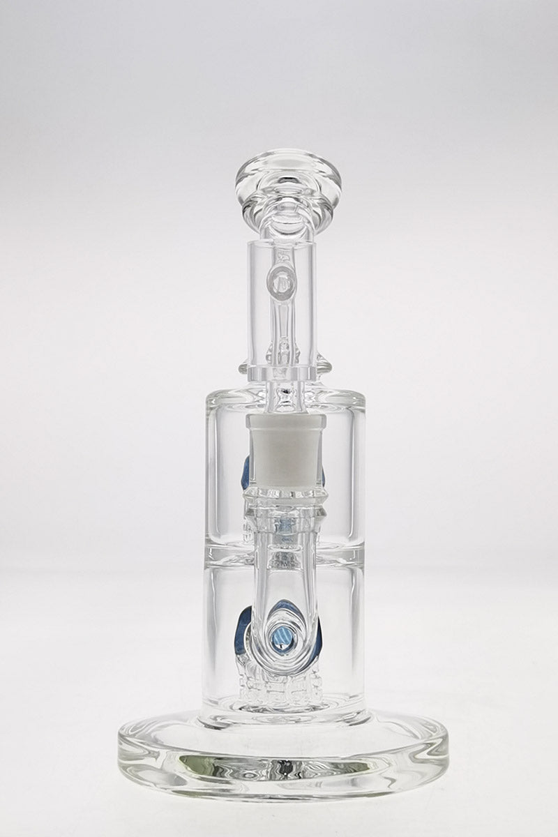 Thick Ass Glass 8.5" Bent Neck Dab Rig with Double 6-Arm Tree Perc and 14MM Female Joint