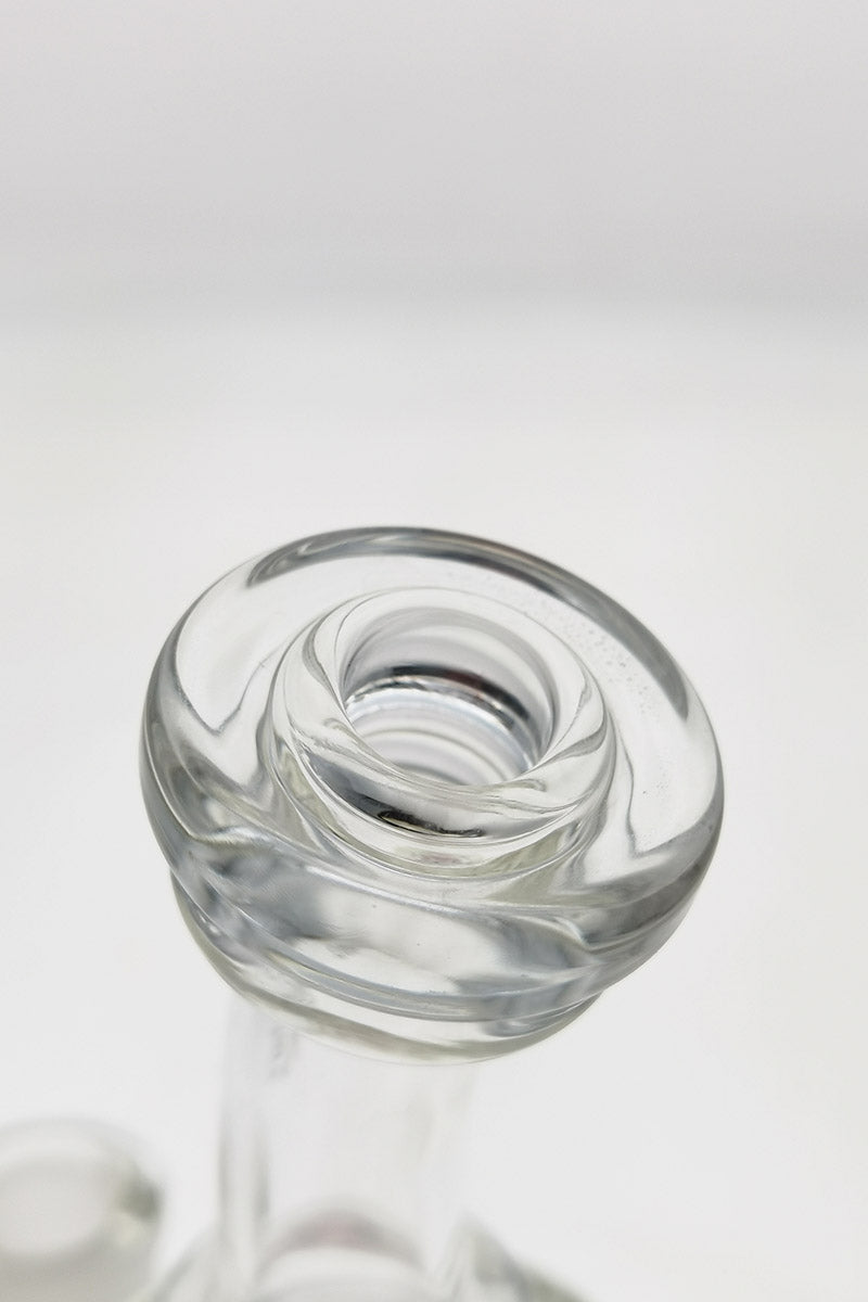 TAG 8.5" Bent Neck Dab Rig with Fixed Double 6-Arm Tree Percolator, 14MM Female Joint, Close-Up