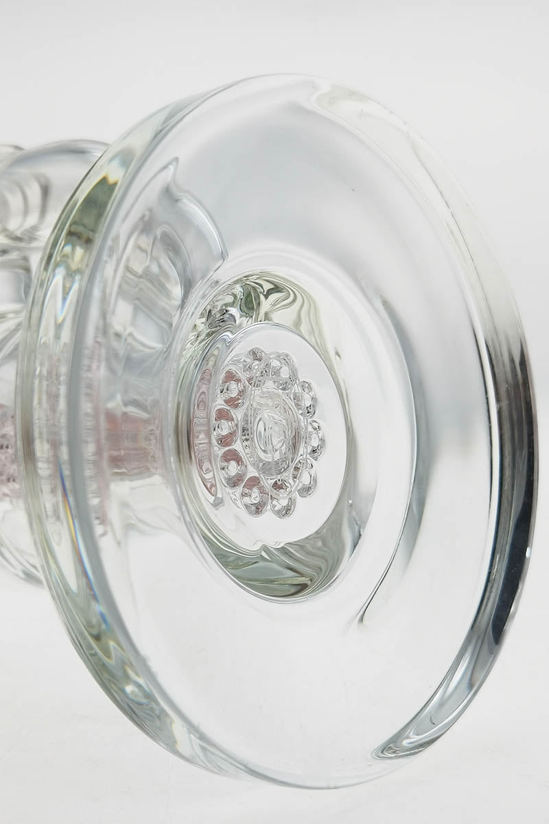 TAG Bent Neck Dab Rig with Double 6-Arm Tree Percolator Close-Up, 14MM Female Joint