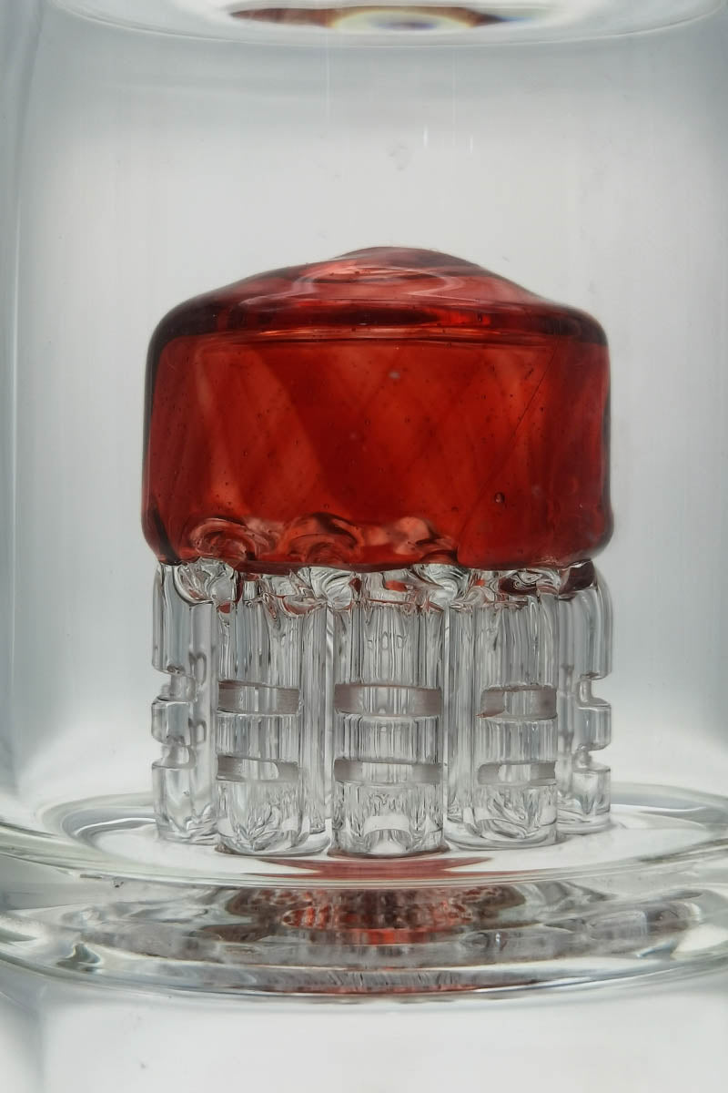 TAG Bent Neck Dab Rig with Fixed Double 6-Arm Tree Percolator, 14MM Female Joint, Close-Up