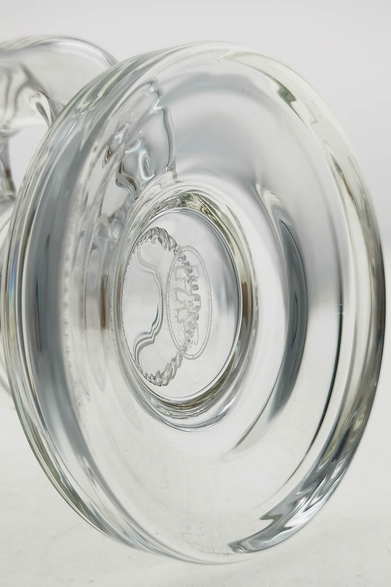 TAG 9" Bent Neck Dab Rig with Interior Showerhead Percolator, 14MM Female Joint, Close-Up