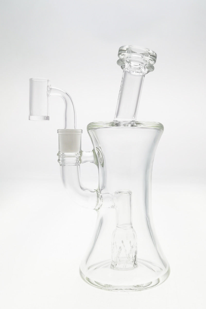 TAG 9" Helical Dome Banger Hanger with Bellow Base, 14MM Female Joint, Front View on White