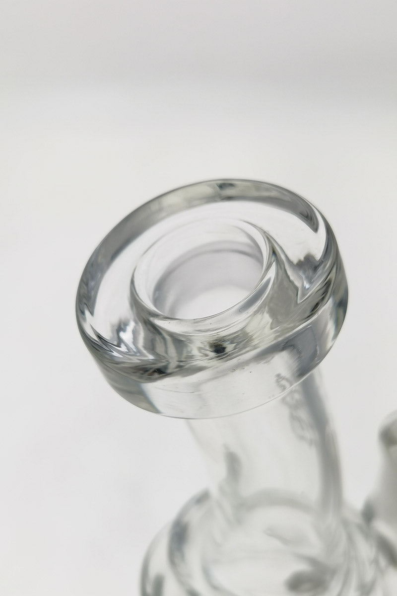 Close-up of TAG 9.25" Ball Rig with 14MM Female Joint and Super Slit Donut Design