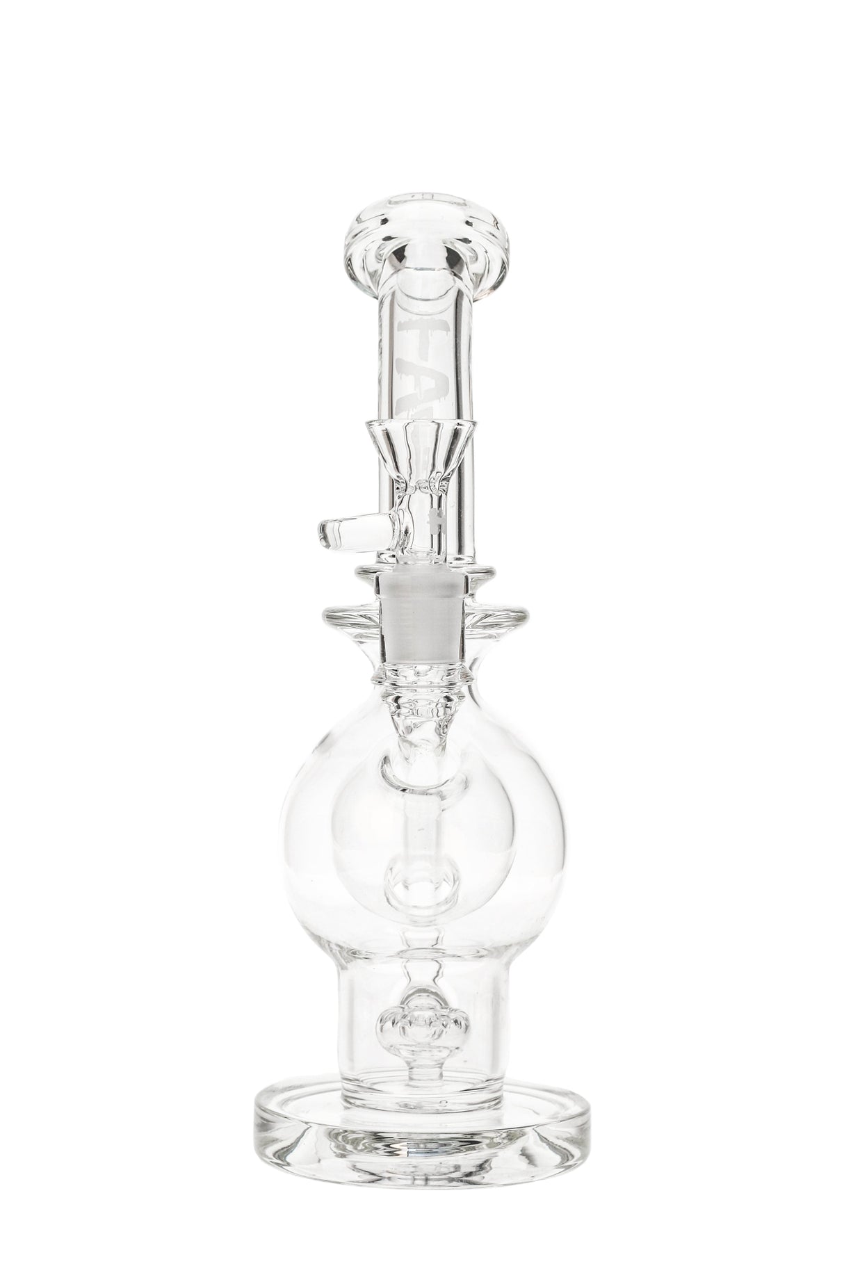 Thick Ass Glass 9.25" Quartz Ball Rig with Super Slit Donut, 14MM Female Joint, Clear View