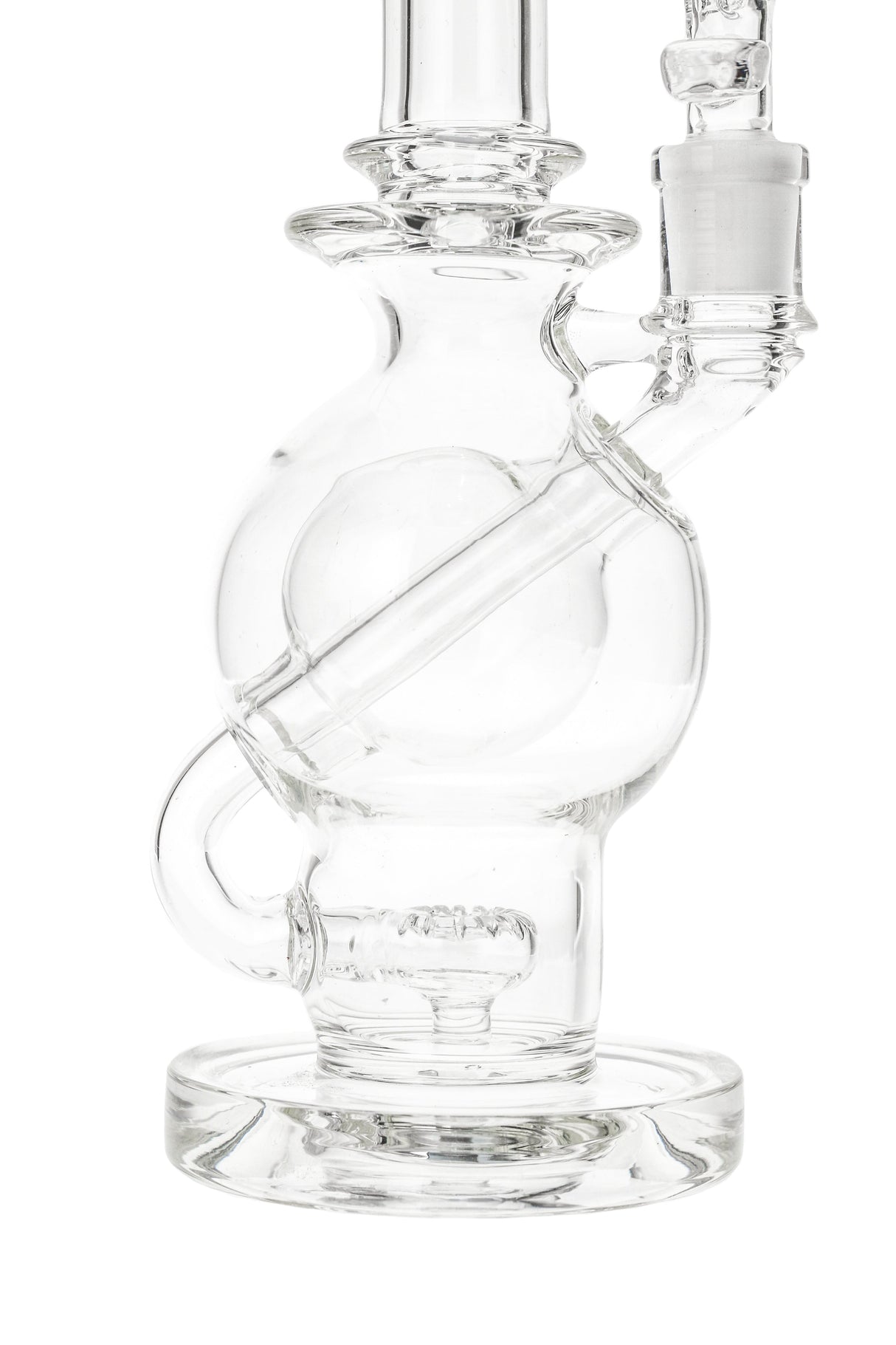 TAG 9.25" 75MM Ball Rig with Super Slit Donut, 14MM Female Joint, Front View