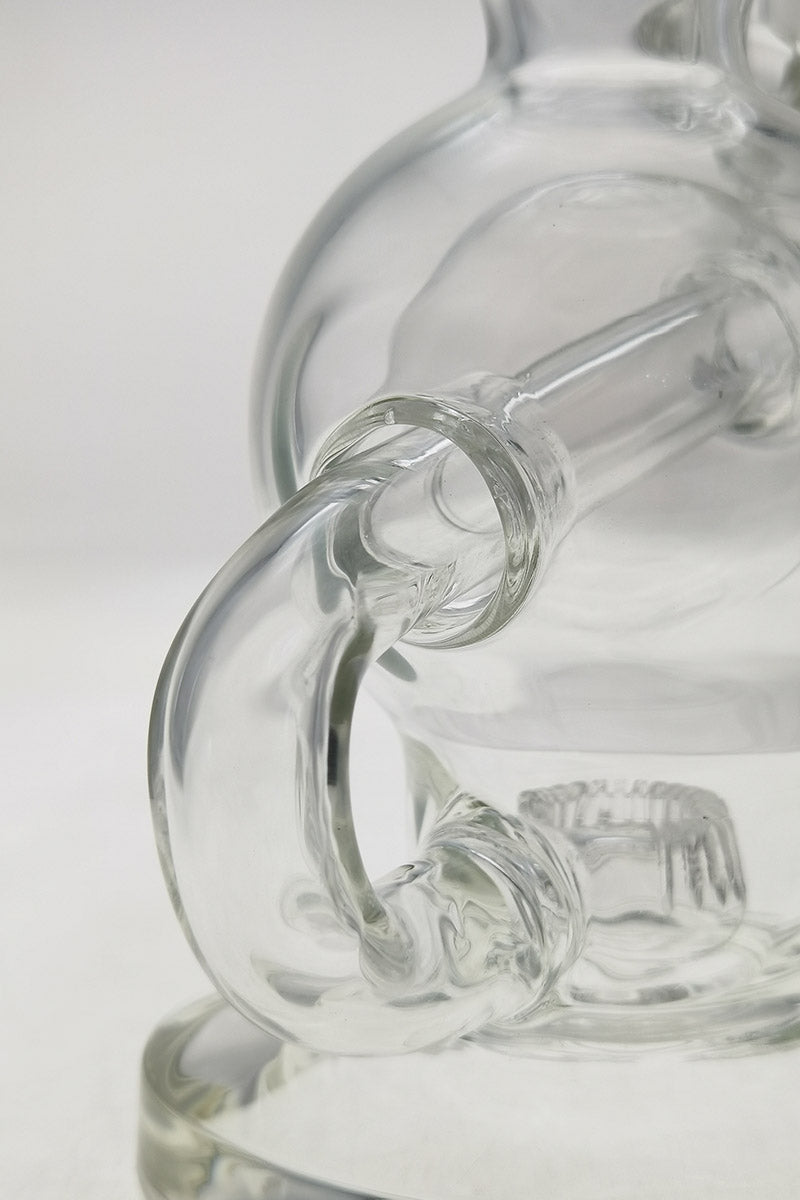 Close-up of TAG 9.25" Ball Rig showing the 14MM Female joint and Super Slit Donut perc