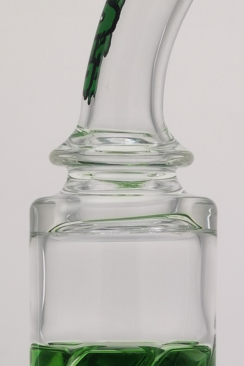 TAG 9.5" Bent Neck Bong with Double Honeycomb & Spinning Splashguard, 14MM Female